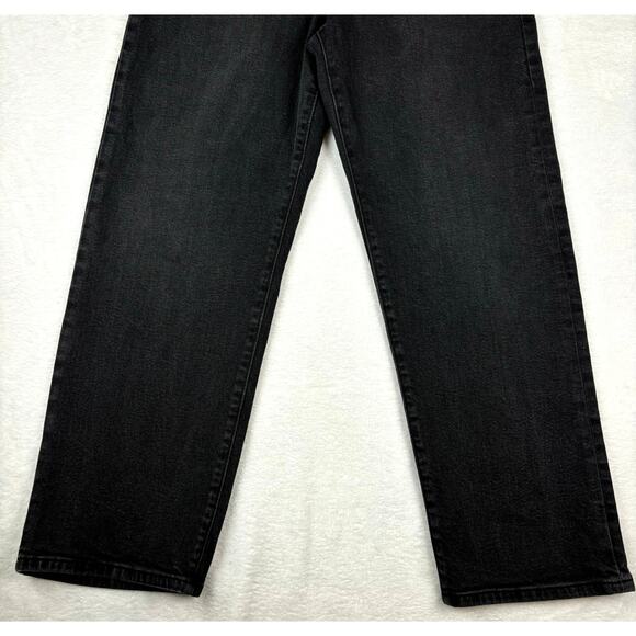 Levi's Ribcage Straight Ankle Jeans Women's Size 30 in Black Sprout - Picture 8 of 16